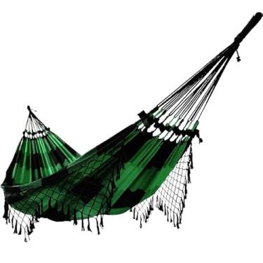 Imagem de REDE DE DESCANSO CASAL GRANDE (Xadrez verde com preto)