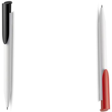 Imagem de Genérico Kit de Canetas Esferográficas Retráteis, Azul, Corpo em Papel Reciclado, 2 Unidades, para Escrita Geral, Design Leve e Confortável (Preto e Vermelho)