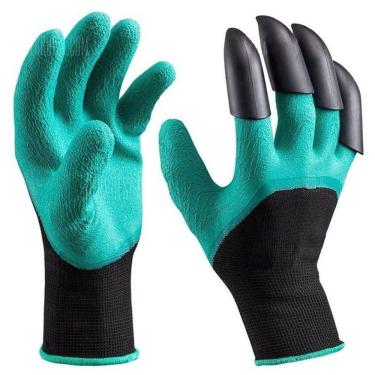 Imagem de Luva Para Jardinagem Com Garras Cavar Jardim Planta Protetora Par