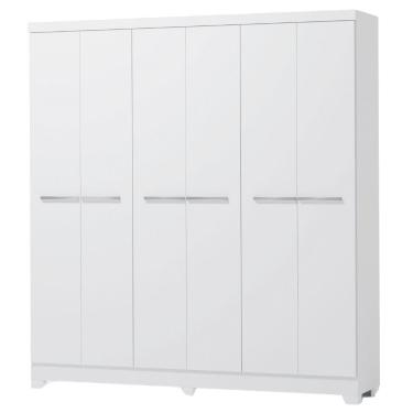Imagem de Guarda Roupa Casal 6 Portas 217x202 Cm E530 Kappesberg Branco