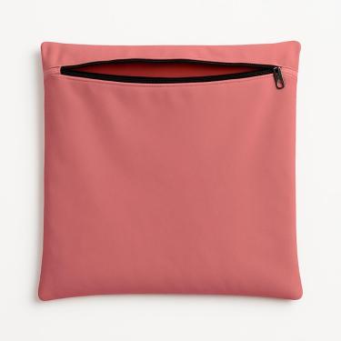 Imagem de Capa De Almofada 42cm Decorativa Suede Para Sofá E Cadeira Rosa
