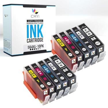 Imagem de CMYi Pacote combo de cartucho de tinta de substituição 564XL para impressoras HP PhotoSmart C6340, C6350, C6375, C6380, C6383, C6388, D5400, D5430, D5445 (2 pretas, 2 ciano, 2 magenta, 2 amarelas, 2