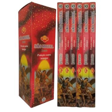 Imagem de Incenso Indiano Sac São Miguel - Força do Arcanjo 6 Caixas