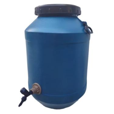 Imagem de Tambor 50 Litros C/Torneira Galão Barril Bombona Água Óleo