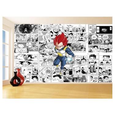 Imagem de Papel De Parede 3D Dragon Ball Vegeta Anime 3,5M Dbz697 - Você Decora