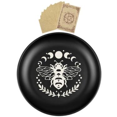 Imagem de Tigela de mesa | Tigela de oferta de oração - Prato de suporte religioso vintage para decoração de cerimônias, tradição de oração, simbolismo, meditação, manifestação adoração