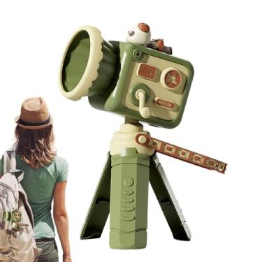 Imagem de Ventilador portátil, ventilador retrô em forma de câmera - Dispositivo de resfriamento elétrico de velocidade ajustável, pequeno dormitório de mesa para estudantes, homens, mulheres, viagens de férias