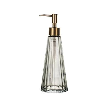 Imagem de Dispensador de sabão Estilo escandinavo Luz Luxo Vidro Loção Frasco Casa Shampoo Lava-louças Líquido Dispensador Garrafa Gel de Banho(Green)