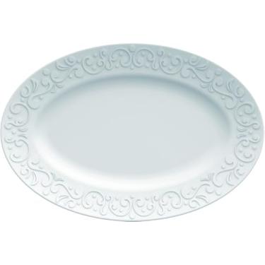 Imagem de Germer, Travessa oval em porcelana, modelo Tassel, refratária, Rasa P, Azul