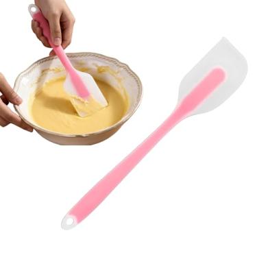 Imagem de Espátulas de silicone, resistente ao calor, borracha flexível antiaderente para cozinhar e misturar na lava-louças