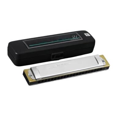 Imagem de Gaita profissional tremolo gaita polifonia diatônica chave C 21 furos para iniciantes Aldults