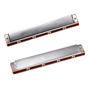 Imagem de Gaita profissional para iniciantes adultos 24 furos Vibrato Harmonica Profissional C Tuning