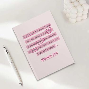 Imagem de Caderno de oração, presentes cristãos para mulheres, caderno A5 para anotações, diário cristão de 21 x 14,7 cm, versículo de escritura, planejador de oração, presentes inspiradores-1