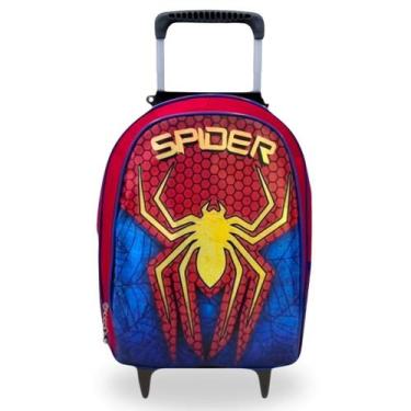Imagem de Mochila Rodinhas Homem Aranha para Crianças - 40cm x 28cm x 13cm - Pic