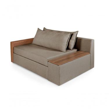 Imagem de Sofá Cama Retrátil Panamá Chenile Luxo Aveludado Premium Avelã 205