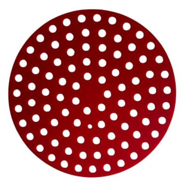 Imagem de Protetor para Air Fryer, Tapete de Silicone Redondo Antiaderente, Vazado, Acessório para Fritadeira Elétrica