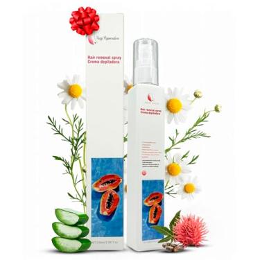 Imagem de Vagy Rejuvenation Creme depilatório Velvet Touch – Remoção suave de pelos para peles sensíveis – Uso total – Remoção de pelos sem dor com aroma refrescante de mamão