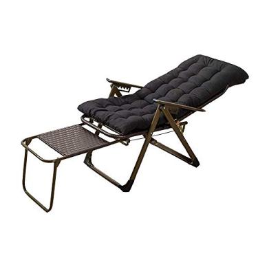 Imagem de Cadeira dobrável para almoço, cadeira de vime para escritório, cadeira de balanço, cadeira de praia com gravidade zero ao ar livre