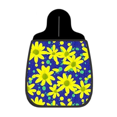 Imagem de Lixeira De Carro Organizador Flores Amarelas Poá