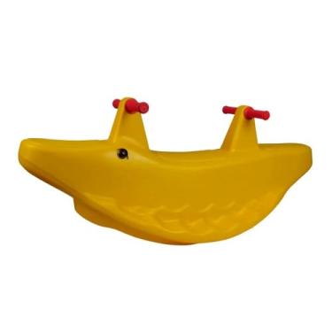 Imagem de Gangorra Dupla Infantil Jacaré - Play Brinquedo (amarelo)