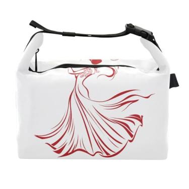 Imagem de STAYTOP Lancheira dançante com fivela de alça, lancheira isolada para meninos e meninas, lancheira térmica para trabalho escolar