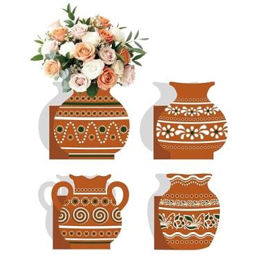 Imagem de JarThenaAMCS 12 peças Platos De Barro Vaso de Flores Centro de Mesa Mexicano Cielito Lindo Terracota Argila Cerâmica Caixas de Presente para Decorações de Mesa de Festa Cinco De Mayo