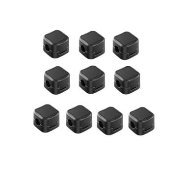 Imagem de Organizadores de cabos, pacote com 10, clipes de cabo, suportes para mesa, carro, escritório em casa