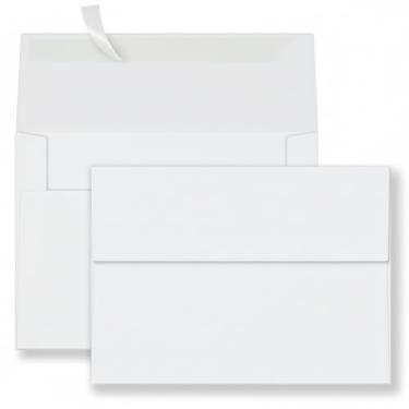 Imagem de YINUOYOUJIA Pacote com 100 envelopes A4, envelopes brancos 10 x 15 cm, autoselo para convites, casamentos, chá de bebê, fotos, cartões postais, cartões comemorativos, correspondências