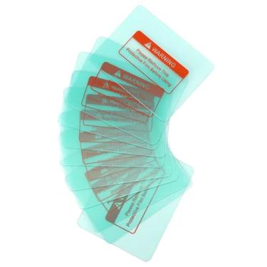 Imagem de Luqeeg Capa de Lente para Capacete de Soldagem, Placa Protetora Durável para Soldadores, 10 Peças, 4,6 X 3,5 Polegadas, para Eletricistas