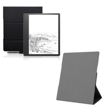 Imagem de POCREATION Capa Protetora para Kindle Scribe 2022, 2024 Leitor de Livros Eletrônico 10.2 Polegadas, Com Fecho Magnético e Suporte Ajustável, para Leitura e Escrita (Preta)