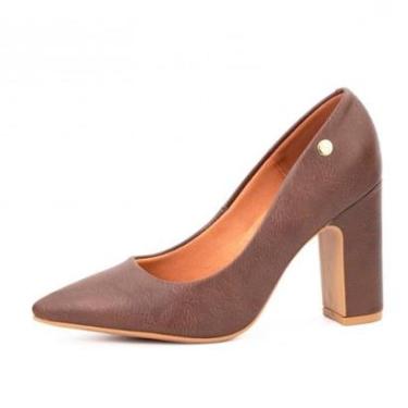Imagem de Sapato Vizzano Salto Bloco Bico Fino Aplicacao-Feminino