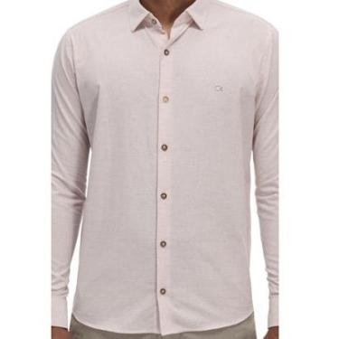 Imagem de Camisa Manga Longa Slim Masculina Ogochi 001530142 Rosa-Masculino