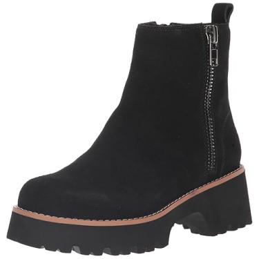 Imagem de Blondo Bota feminina Valen impermeável no tornozelo, Camurça preta, 39