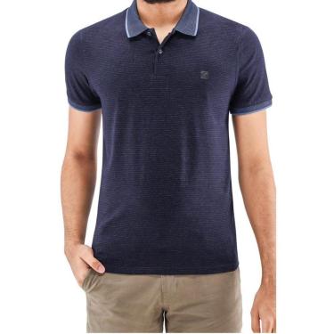 Imagem de Camisa Polo Manga Curta Slim Masculina Ogochi 007513004 Marinho-Masculino