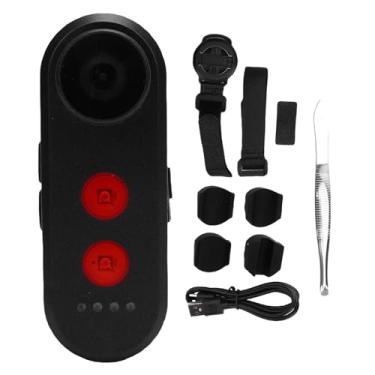 Imagem de RiToEasysports Câmera de Bicicleta, à Prova de água Recarregável 1080p Visualização Traseira Câmera de Bicicleta Gravação Com Luz Traseira 140 ° de Largura para Passeios Noturnos (64G)