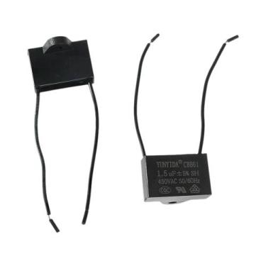 Imagem de Kit De Capacitores CBB61 10UF 3 Peças 450V Para Motor De Ventilador De