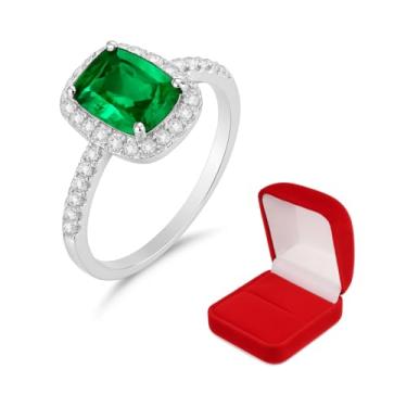 Imagem de Anel De Formatura Feminino Pedras Cursos Variados Presente (Verde, 27)