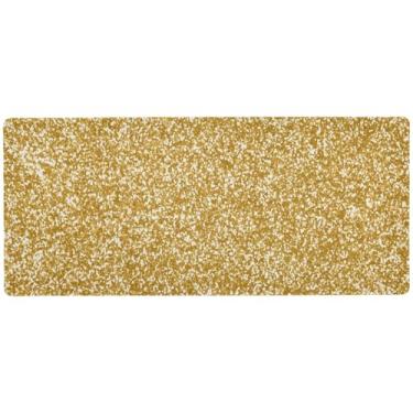 Imagem de Mouse pad dourado com glitter, controle de precisão, mouse pad grande, 80 x 39,9 cm, deskpad
