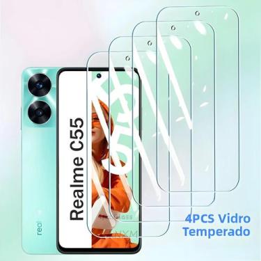 Imagem de Protetor De Tela De Vidro Temperado Para Realme C55 C53 C51 C31 C33 C3