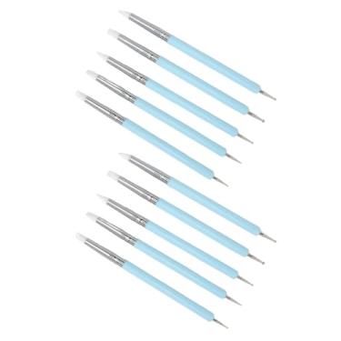 Imagem de Cryfokt 2 Conjuntos de Caneta Pontilhadora de Ponta Dupla para Arte Em Unhas, Ferramenta de Escultura de Precisão para Manicure Artística, Cabeça de Silicone, Esmalte de Unha, Caneta de Escultura para Viajantes e Profissionais