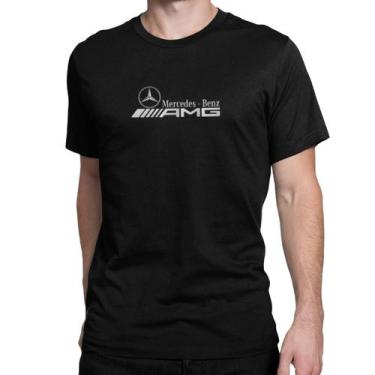 Imagem de Camiseta Masculina AMG Mercedes Benz Estampa Automotiva Gola Redonda 1