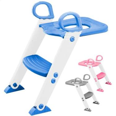 Imagem de Redutor De Assento Infantil Com Escada Para Vaso Sanitário Troninho An