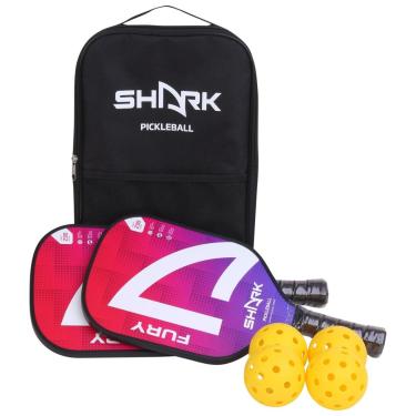 Imagem de Shark Kit Pickleball - 2 Raquetes 4 Bolas-Unissex
