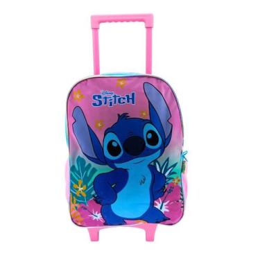 Imagem de Kit Mochila de Rodinha + Estojo + Lanch Stitch 42382 Cor:RosaTamanho:Ú