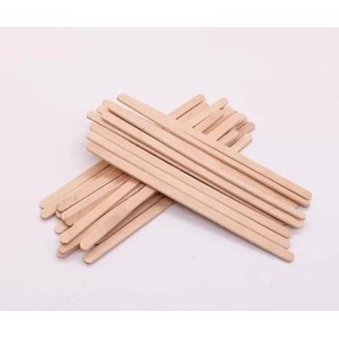 Imagem de Palitos de madeira de bétula – agitadores de café descartáveis de 17 cm, pacote com 1000 para cafés, escritórios e festas, palitos de madeira arredondados lisos para bebidas quentes ou frias