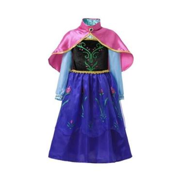 Imagem de Fantasia De Halloween Para Meninas Princesa Elsa Anna Rapunzel Vestido