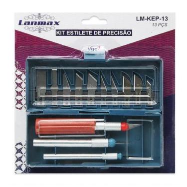 Imagem de Estilete Precisão 16 Pçs Estojo Magnético Tipo Bisturi - LANMAX