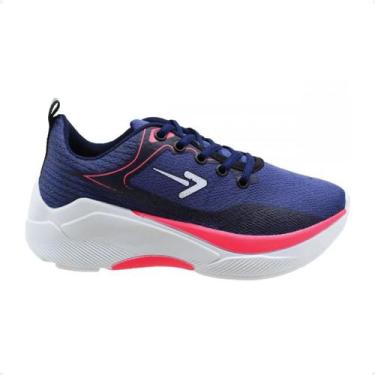 Imagem de Tênis Running Feminino Box 200 Azul E Pink, Off, Marinho, Pink, 35