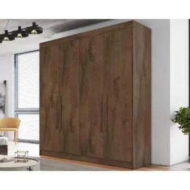 Imagem de Guarda Roupa Casal 4 Portas 3 Gavetas Nantes Móveis Europa - Moveis Eu