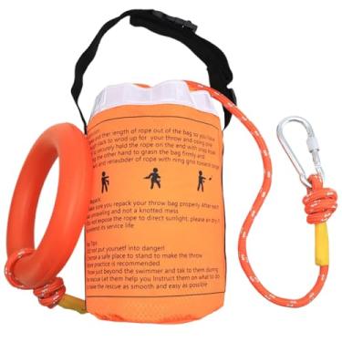 Imagem de Sacos De Resgate Aquático - Saco Flutuante De Arremesso Com Corda Reflectora - Equipamento De Segurança Para Barcos Visível Em Condições De Pouca Luz Para Rafting E Pesca